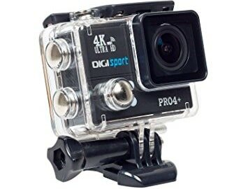 DigiSports Action Camera Pro 4+ with Wireless Shutter Remote Control Go Pro Style Sports Action Camera 4K Ultra HD with Wi-Fi 20 Megapixels