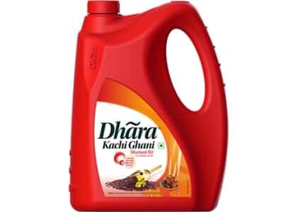 Dhara Kachi Ghani Mustard Oil Jar, 5L