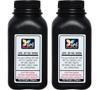 GPS Ricoh Cartridge Refill Toner Powder 100 Gms Pack of 2 Bottles.