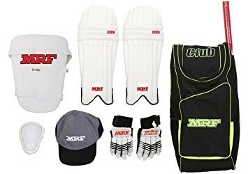 MRF Club Kashmir Willow Cricket Kit, Junior