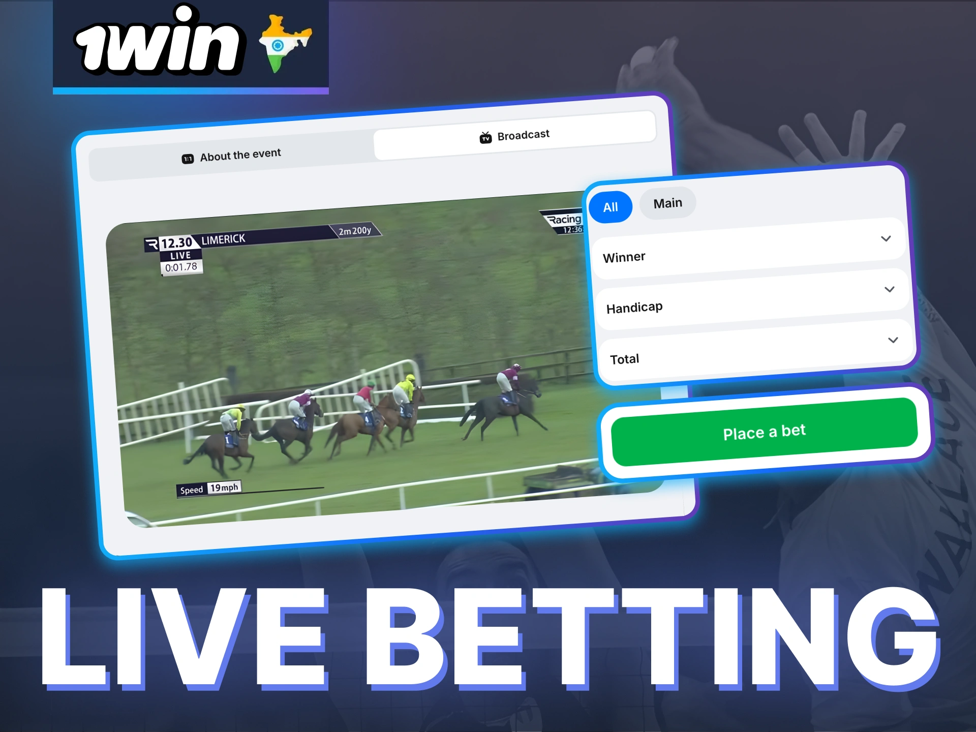 Bet live on horse racing with 1win and react to race pace with real time odds and quick decisions.